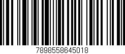 Código de barras (EAN, GTIN, SKU, ISBN): '7898558645018'
