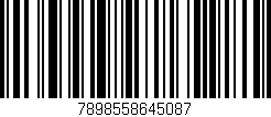 Código de barras (EAN, GTIN, SKU, ISBN): '7898558645087'