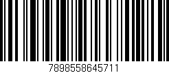 Código de barras (EAN, GTIN, SKU, ISBN): '7898558645711'