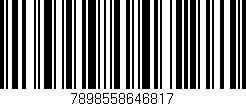 Código de barras (EAN, GTIN, SKU, ISBN): '7898558646817'