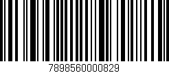 Código de barras (EAN, GTIN, SKU, ISBN): '7898560000829'