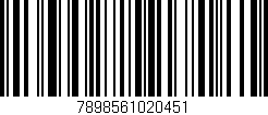 Código de barras (EAN, GTIN, SKU, ISBN): '7898561020451'