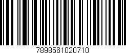 Código de barras (EAN, GTIN, SKU, ISBN): '7898561020710'