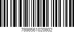 Código de barras (EAN, GTIN, SKU, ISBN): '7898561020802'