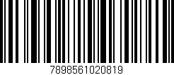 Código de barras (EAN, GTIN, SKU, ISBN): '7898561020819'