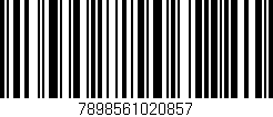 Código de barras (EAN, GTIN, SKU, ISBN): '7898561020857'
