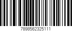 Código de barras (EAN, GTIN, SKU, ISBN): '7898562325111'