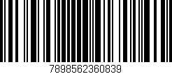 Código de barras (EAN, GTIN, SKU, ISBN): '7898562360839'