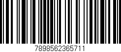 Código de barras (EAN, GTIN, SKU, ISBN): '7898562365711'