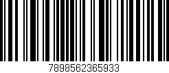 Código de barras (EAN, GTIN, SKU, ISBN): '7898562365933'