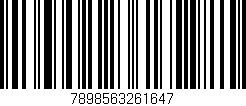 Código de barras (EAN, GTIN, SKU, ISBN): '7898563261647'