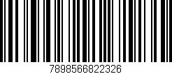 Código de barras (EAN, GTIN, SKU, ISBN): '7898566822326'