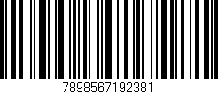 Código de barras (EAN, GTIN, SKU, ISBN): '7898567192381'