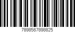 Código de barras (EAN, GTIN, SKU, ISBN): '7898567898825'