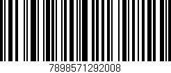 Código de barras (EAN, GTIN, SKU, ISBN): '7898571292008'