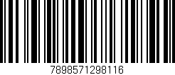 Código de barras (EAN, GTIN, SKU, ISBN): '7898571298116'