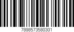 Código de barras (EAN, GTIN, SKU, ISBN): '7898573580301'
