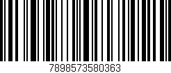 Código de barras (EAN, GTIN, SKU, ISBN): '7898573580363'