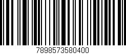 Código de barras (EAN, GTIN, SKU, ISBN): '7898573580400'
