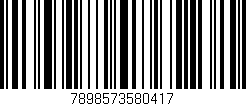 Código de barras (EAN, GTIN, SKU, ISBN): '7898573580417'