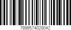 Código de barras (EAN, GTIN, SKU, ISBN): '7898574020042'