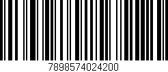Código de barras (EAN, GTIN, SKU, ISBN): '7898574024200'