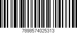 Código de barras (EAN, GTIN, SKU, ISBN): '7898574025313'