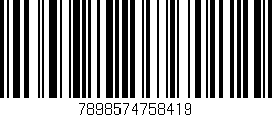 Código de barras (EAN, GTIN, SKU, ISBN): '7898574758419'