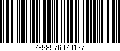 Código de barras (EAN, GTIN, SKU, ISBN): '7898576070137'