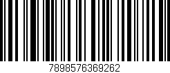 Código de barras (EAN, GTIN, SKU, ISBN): '7898576369262'