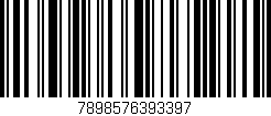 Código de barras (EAN, GTIN, SKU, ISBN): '7898576393397'