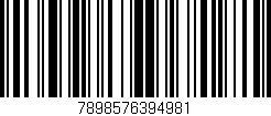 Código de barras (EAN, GTIN, SKU, ISBN): '7898576394981'