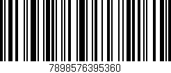 Código de barras (EAN, GTIN, SKU, ISBN): '7898576395360'