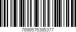 Código de barras (EAN, GTIN, SKU, ISBN): '7898576395377'