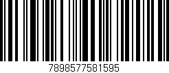 Código de barras (EAN, GTIN, SKU, ISBN): '7898577581595'