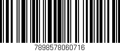 Código de barras (EAN, GTIN, SKU, ISBN): '7898578060716'
