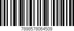 Código de barras (EAN, GTIN, SKU, ISBN): '7898578064509'