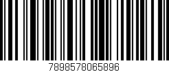Código de barras (EAN, GTIN, SKU, ISBN): '7898578065896'