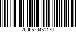 Código de barras (EAN, GTIN, SKU, ISBN): '7898578451170'