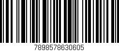Código de barras (EAN, GTIN, SKU, ISBN): '7898578630605'