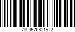 Código de barras (EAN, GTIN, SKU, ISBN): '7898578631572'