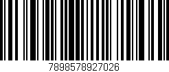 Código de barras (EAN, GTIN, SKU, ISBN): '7898578927026'
