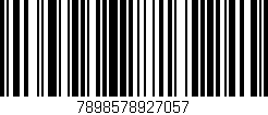 Código de barras (EAN, GTIN, SKU, ISBN): '7898578927057'