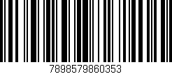 Código de barras (EAN, GTIN, SKU, ISBN): '7898579860353'