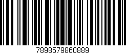 Código de barras (EAN, GTIN, SKU, ISBN): '7898579860889'