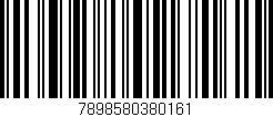 Código de barras (EAN, GTIN, SKU, ISBN): '7898580380161'