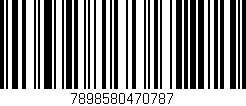 Código de barras (EAN, GTIN, SKU, ISBN): '7898580470787'