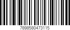 Código de barras (EAN, GTIN, SKU, ISBN): '7898580473115'