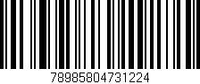 Código de barras (EAN, GTIN, SKU, ISBN): '78985804731224'