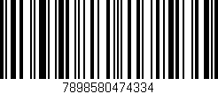 Código de barras (EAN, GTIN, SKU, ISBN): '7898580474334'
